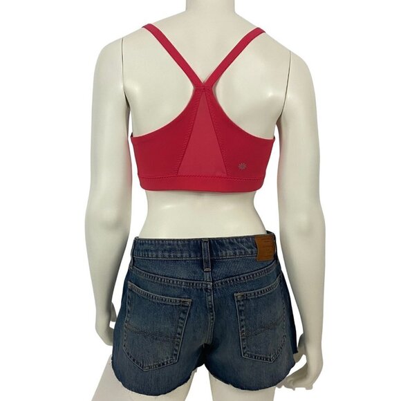 Athleta Women's Athletic Padded Sports Bra Top Coral Pink Size M NWOT - Picture 2 of 8